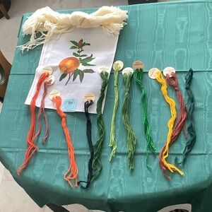 Needlepoint Fruit on Twig complete set